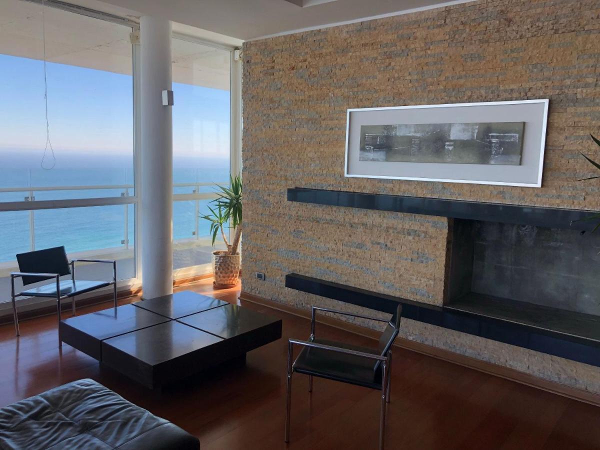 Hermoso Departamento Con Insuperable Vista Al Mar Lägenhet Vina del Mar Exteriör bild