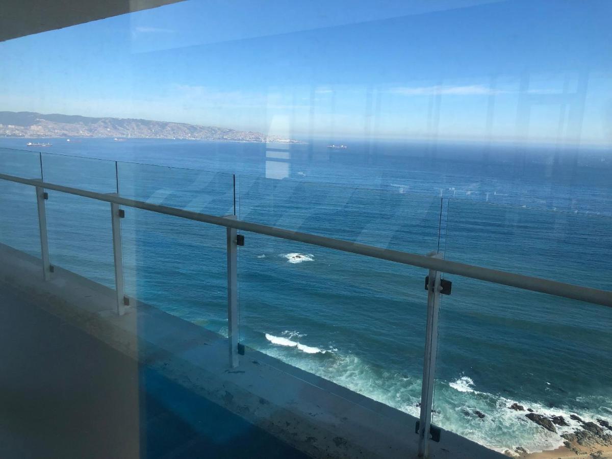 Hermoso Departamento Con Insuperable Vista Al Mar Lägenhet Vina del Mar Exteriör bild